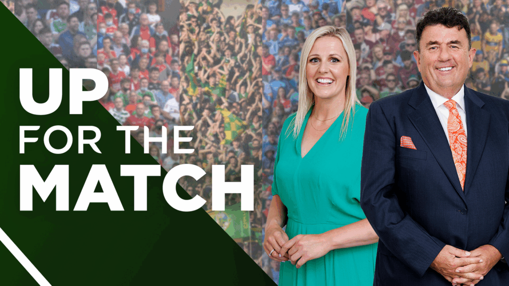 RTÉ Up for the Match presenters Jacqui Hurley and Des Cahill